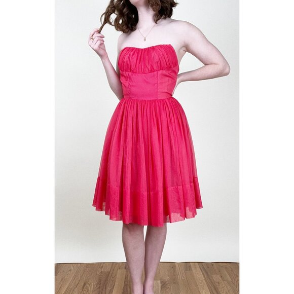 Rare Vintage Handmade Midi Mini Tulle Dress Barbie Ballet Homecoming Prom Dance - Picture 4 of 10